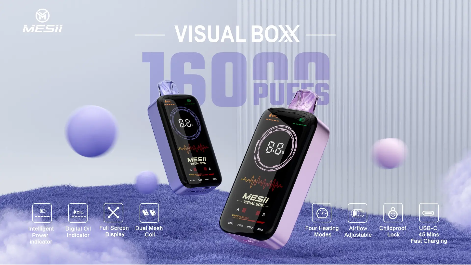 01 Mesii Visual Boxx 16000 Puffs Disposable vape - Image 1