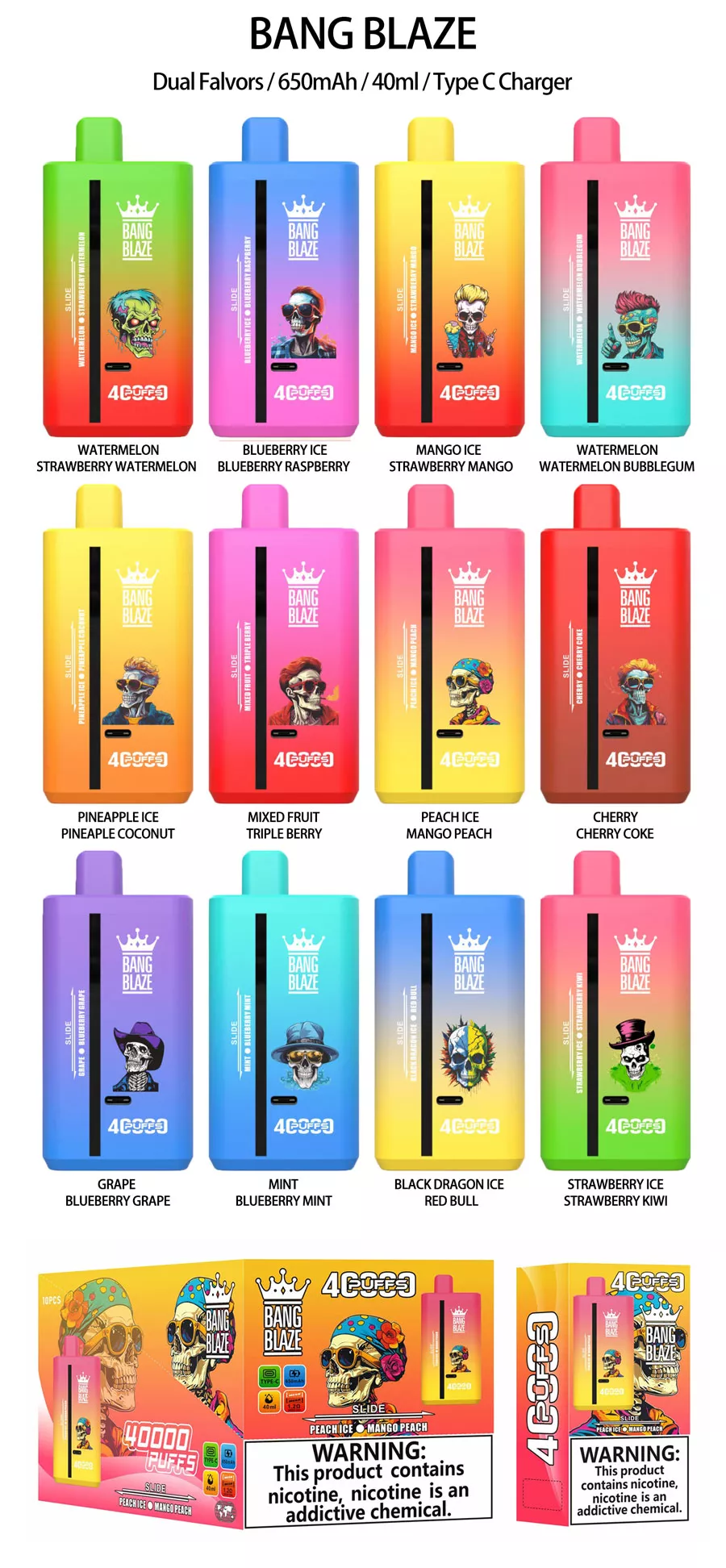 bwsmm-mzyrs Bang King 40K Disposable vape - Image 1