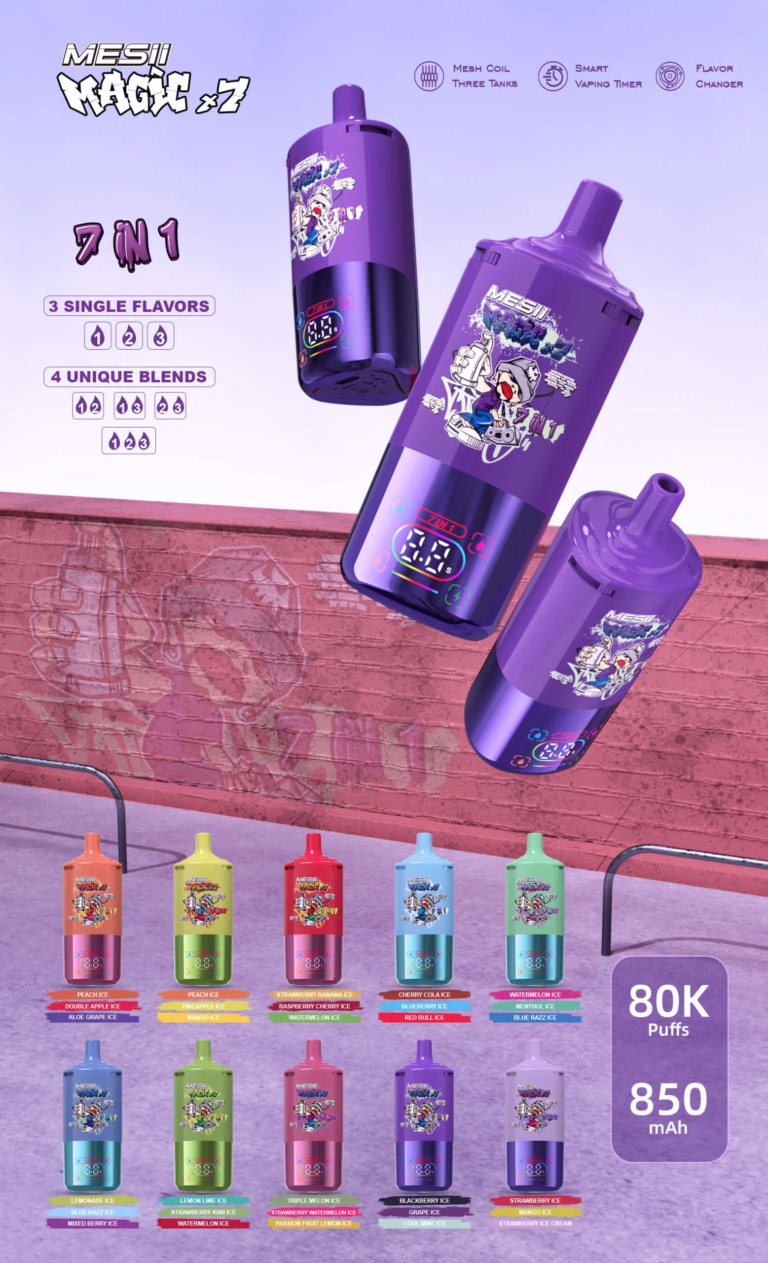 rostarvape-Mesii-MAGIC-X7-80k-1-scaled Mesii MAGIC X7 Disposable vape - Image 1