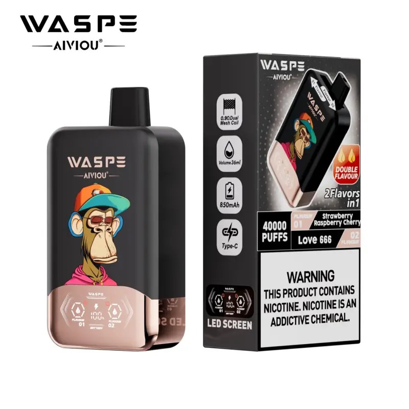 包装图2-040000-1 WASPE 40K Twins 40000 Puffs Disposable vape - Image 1