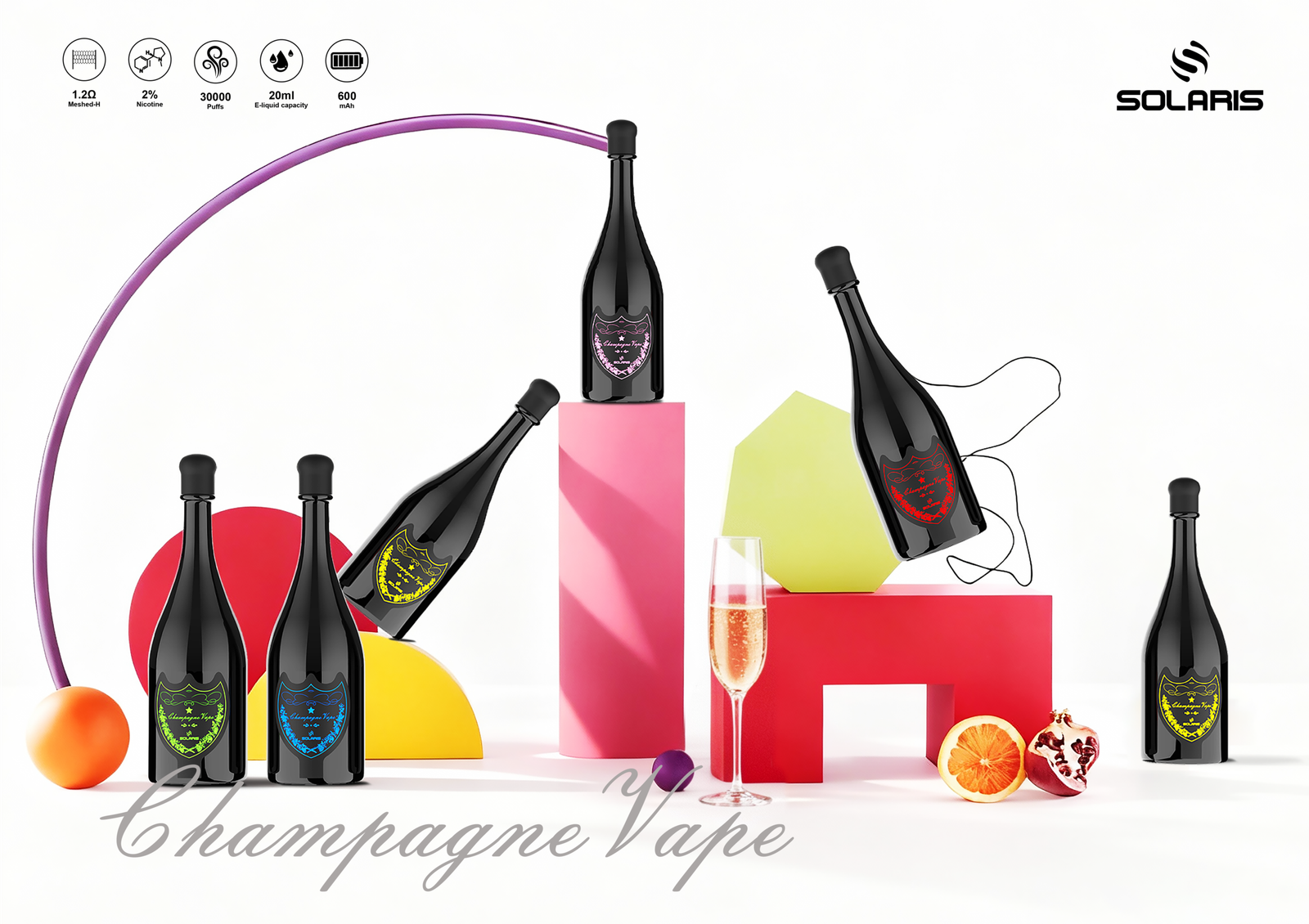 0528160001763446292 SOLARIS VAPE Champagne Vape 30000puffs Disposable vape - Image 1