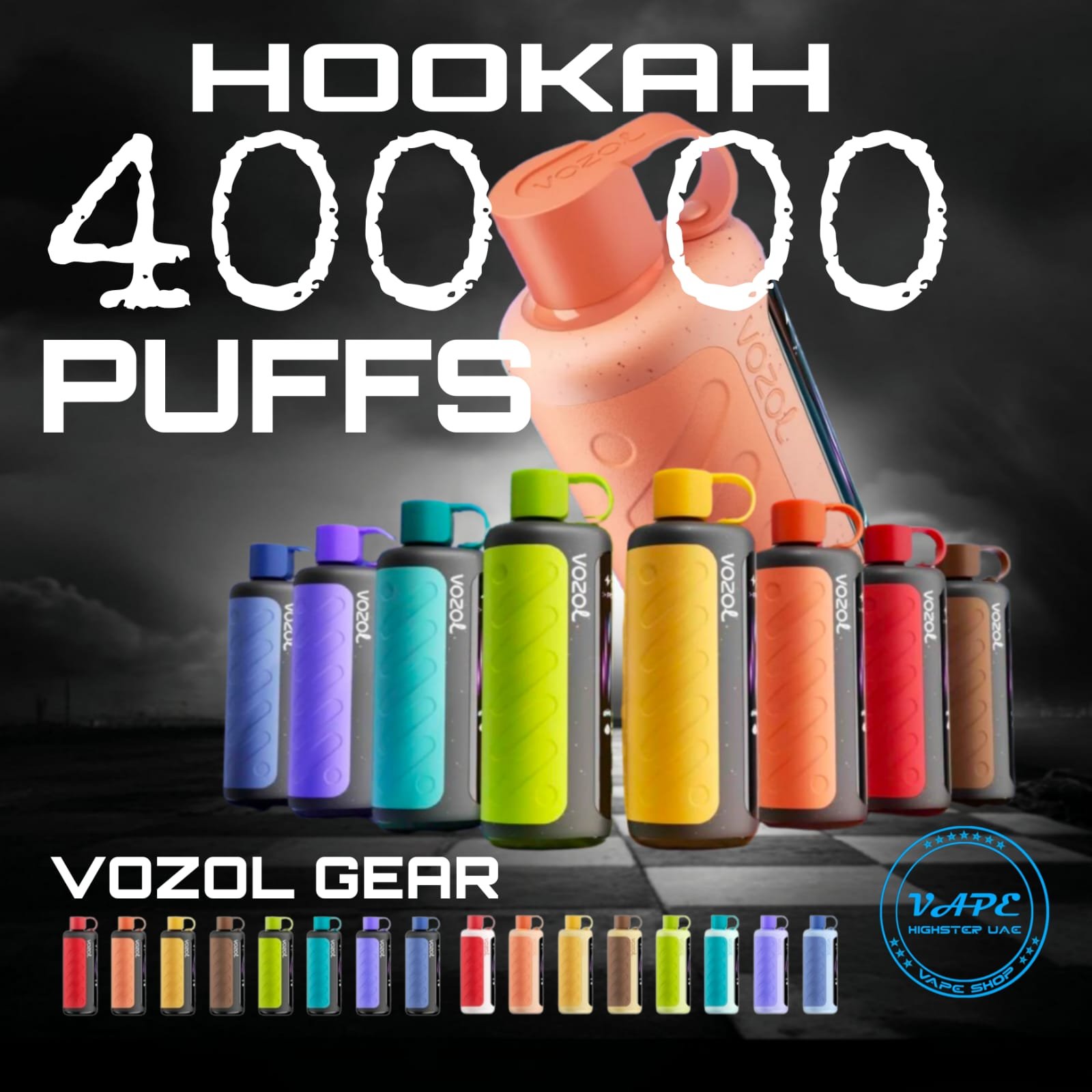 Vozol-Gear-Hookah-40000-Puffs-DTL-Disposable-2 Vozol Gear Hookah 40K Disposable vape - Image 1
