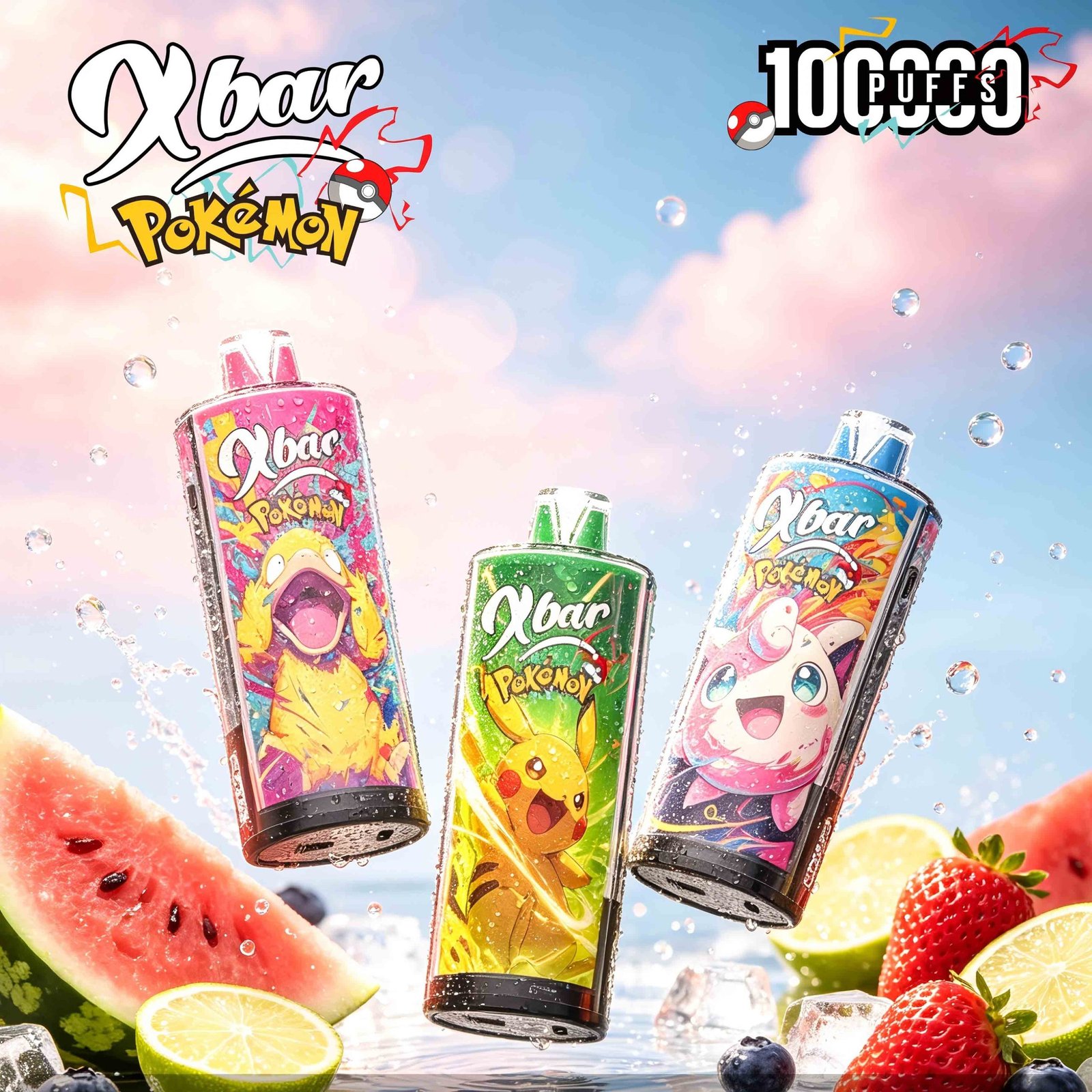 Xbar-Pokemon-100k-8-scaled-1 X BAR Pokémon 100K Disposable vape - Image 1